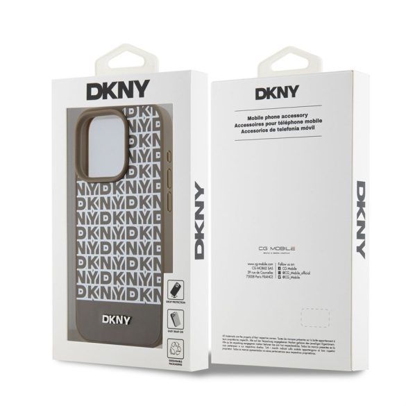 Apple iPhone 15 Pro DKNY DKHMP15LPSOSPW MagSafe Hátlap - Barna