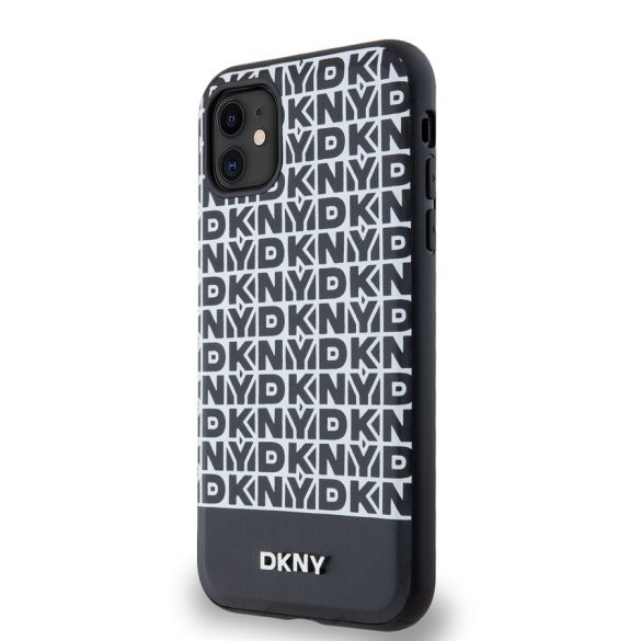 Apple iPhone 11 DKNY DKHMN61PSOSPK MagSafe Hátlap - Fekete