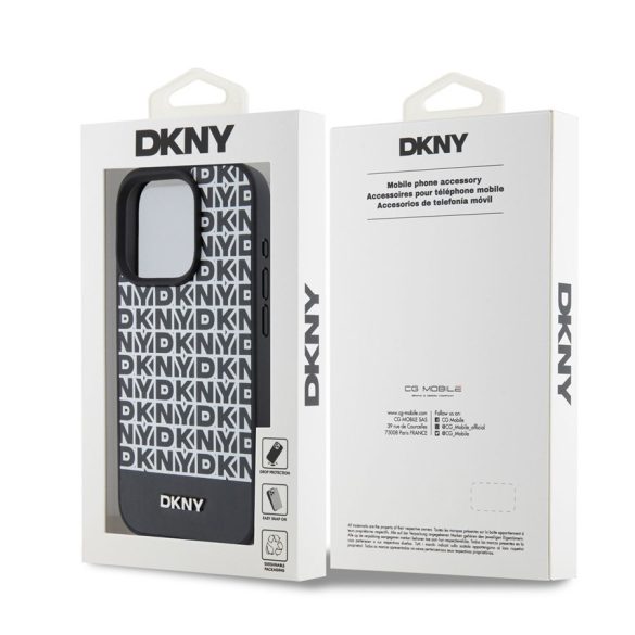 Apple iPhone 15 Pro DKNY DKHMP15LPSOSPK MagSafe Hátlap - Fekete