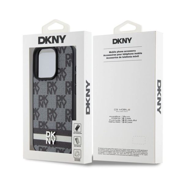 Apple iPhone 15 Pro DKNY DKHCP15LPCPTSSK Hátlap - Fekete