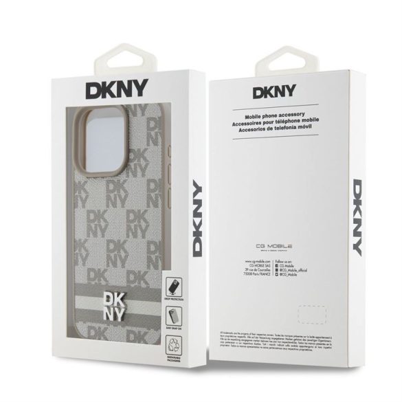 Apple iPhone 15 Pro DKNY DKHCP15LPCPTSSE Hátlap - Bézs