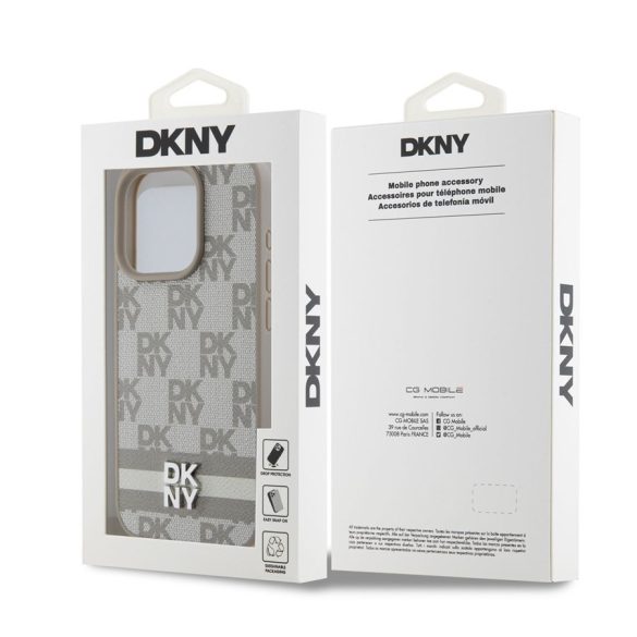 Apple iPhone 15 Pro Max DKNY DKHCP15LPCPTSSE Hátlap - Bézs