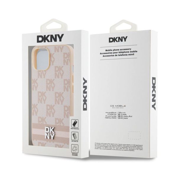 Apple iPhone 14 DKNY DKHCP14SPCPTSSP Hátlap - Rózsaszín