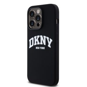 Apple iPhone 14 Pro DKNY DKHMP14LSNYACH Liquid Silicon MagSafe Hátlap - Fekete