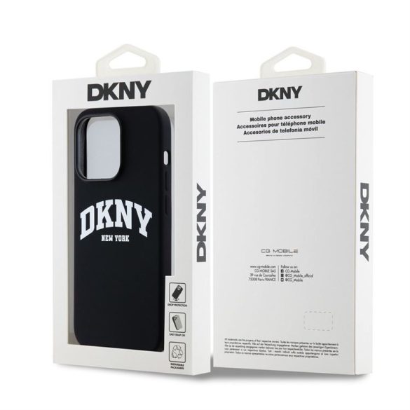 Apple iPhone 14 Pro DKNY DKHMP14LSNYACH Liquid Silicon MagSafe Hátlap - Fekete