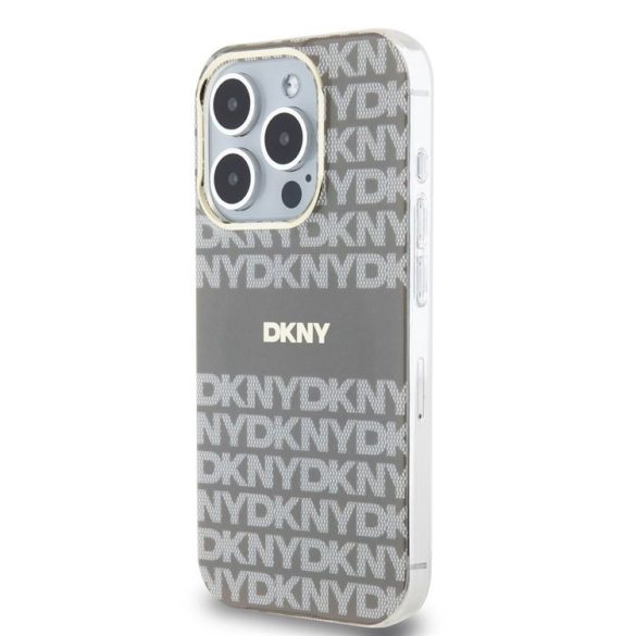 Apple iPhone 13 Pro DKNY DKHMP13LHRHSEE MagSafe Hátlap - Bézs