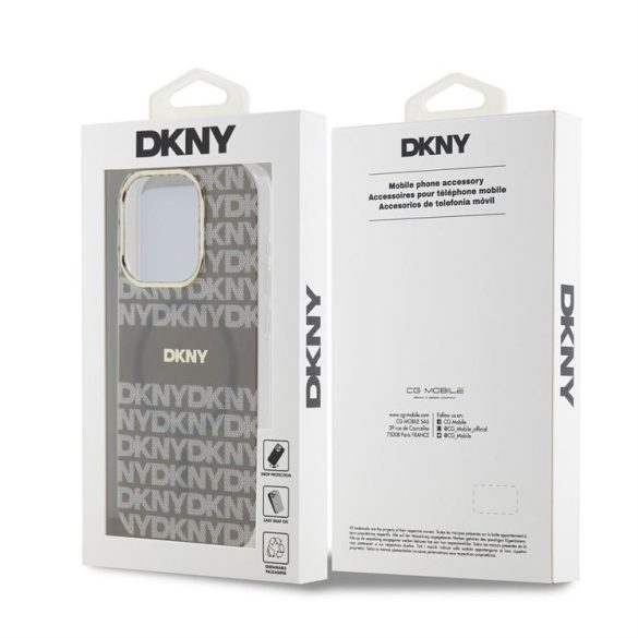 Apple iPhone 13 Pro DKNY DKHMP13LHRHSEE MagSafe Hátlap - Bézs