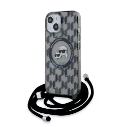   Apple iPhone 15 KARL LAGERFELD KLHMP15SHCKCKLCK Magsafe IML Hátlap - Átlátszó