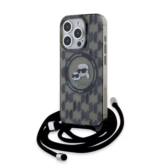 Apple iPhone 15 Pro KARL LAGERFELD KLHMP15LHCKCKLCK Magsafe IML Hátlap - Átlátszó
