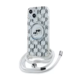   Apple iPhone 15 KARL LAGERFELD KLHMP15SHCKCKLCT Magsafe IML Hátlap - Átlátszó