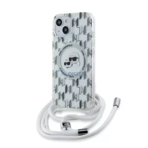 Apple iPhone 15 KARL LAGERFELD KLHMP15SHCKCKLCT Magsafe IML Hátlap - Átlátszó