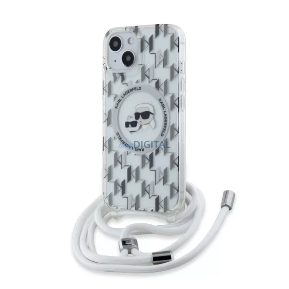Apple iPhone 15 KARL LAGERFELD KLHMP15SHCKCKLCT Magsafe IML Hátlap - Átlátszó