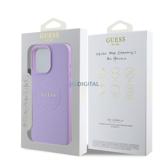 Apple iPhone 16 Pro GUESS GUHMP16LPGHSMMU MagSafe Hátlap - Lila