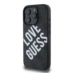   Apple iPhone 16 Pro Max GUESS GUHMP16XP4PLGWK MagSafe Hátlap - Fekete