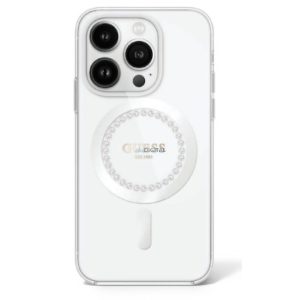 Apple iPhone 16 Pro GUESS GUHMP16LPFTDTEH MagSafe Hátlap - Átlátszó