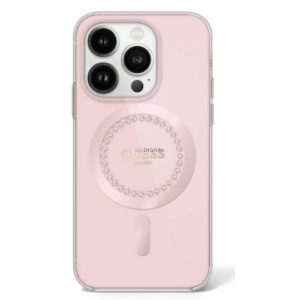 Apple iPhone 16 Pro GUESS GUHMP16LPFTDTEP MagSafe Hátlap - Rózsaszín