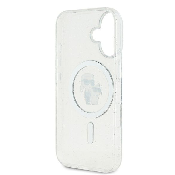 Apple iPhone 16 KARL LAGERFELD KLHMP16SHGKCNOT Magsafe IML Hátlap - Átlátszó