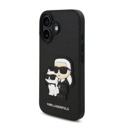   Apple iPhone 16 KARL LAGERFELD KLHCP16SSANKCPK Hátlap - Fekete