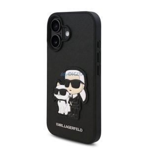 Apple iPhone 16 Plus KARL LAGERFELD KLHCP16MSANKCPK Hátlap - Fekete