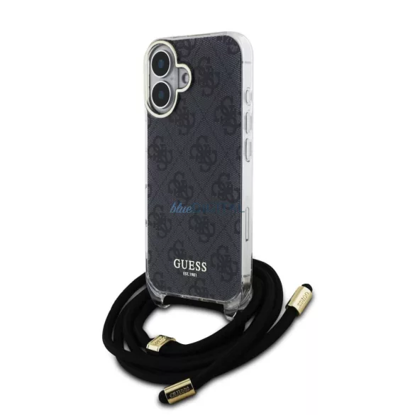 Apple iPhone 16 GUESS GUHCP16SSHC4SEK IML Hátlap - Fekete