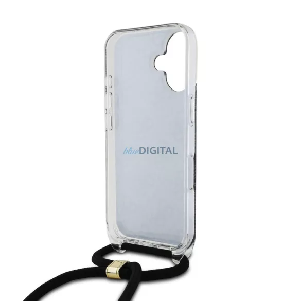 Apple iPhone 16 GUESS GUHCP16SSHC4SEK IML Hátlap - Fekete