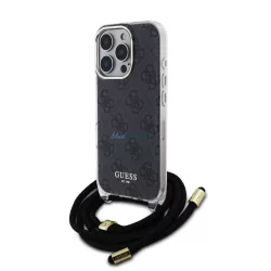   Apple iPhone 16 Pro GUESS GUHCP16LSHC4SEK IML Hátlap - Fekete
