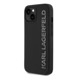  Apple iPhone 15 KARL LAGERFELD KLHCP15SRBKGVCK Hátlap - Fekete