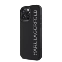   Apple iPhone 15 Pro KARL LAGERFELD KLHCP15LRBKGVCK Hátlap - Fekete