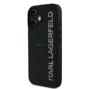 Apple iPhone 16 KARL LAGERFELD KLHCP16SRBKGVCK Hátlap - Fekete