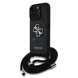 Apple iPhone 16 Pro GUESS GUHCP16LP4GMGCRK Hátlap - Fekete