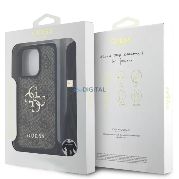 Apple iPhone 15 Pro GUESS GUHCP15LP4GMGCRW Hátlap - Barna
