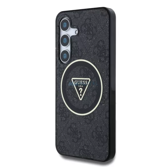 Samsung S25 Plus GUESS GUHMS25MHG4PRTGK MagSafe Hátlap - Fekete