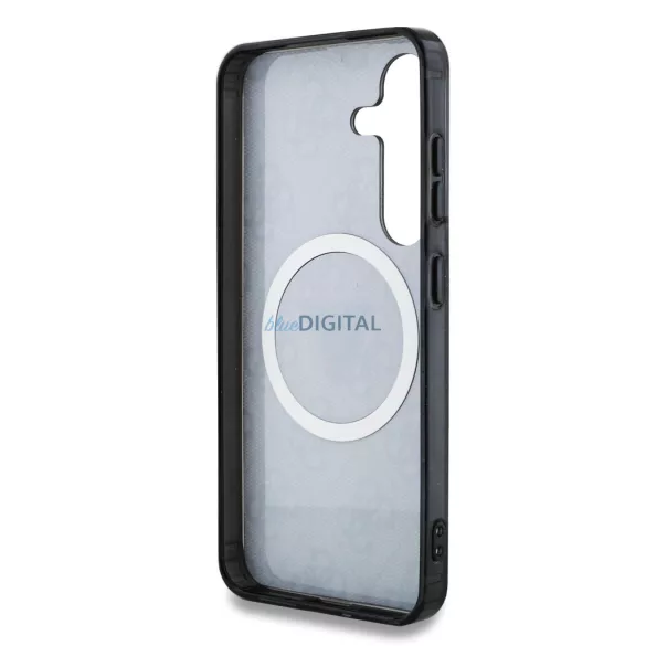 Samsung S25 Plus GUESS GUHMS25MHG4PRTGK MagSafe Hátlap - Fekete