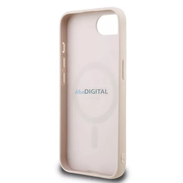 Apple iPhone 16e GUESS GUHMPSE4P4SM4MP MagSafe Hátlap - Rózsaszín