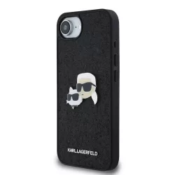   Apple iPhone 16e KARL LAGERFELD KLHCPSE4PFGKCPK Glitter Hátlap - Fekete