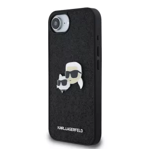 Apple iPhone 16e KARL LAGERFELD KLHCPSE4PFGKCPK Glitter Hátlap - Fekete