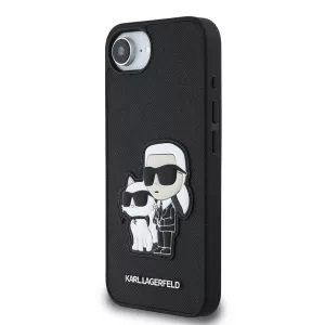 Apple iPhone 16e KARL LAGERFELD KLHCPSE4SANKCPK Hátlap - Fekete