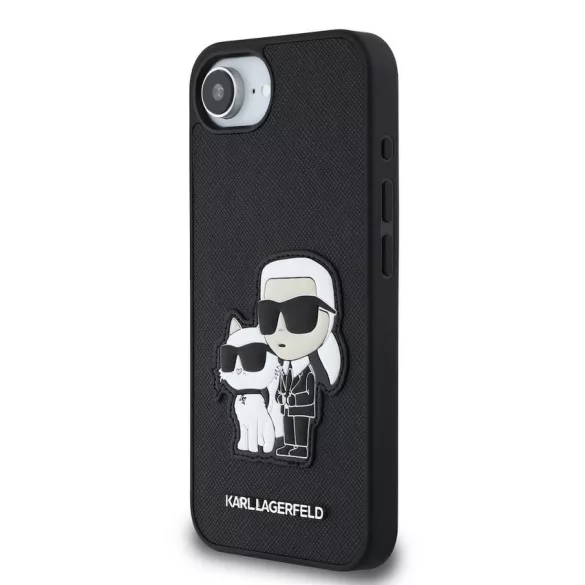 Apple iPhone 16e KARL LAGERFELD KLHCPSE4SANKCPK Hátlap - Fekete