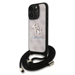   Apple iPhone 15 Pro GUESS GUHCP15LP4GMGCRP Hátlap - Rózsaszín