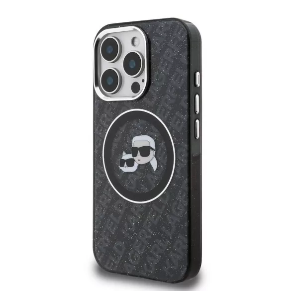 Apple iPhone 15 Pro KARL LAGERFELD KLHMP15LHMKBKCHK Magsafe IML Hátlap - Fekete