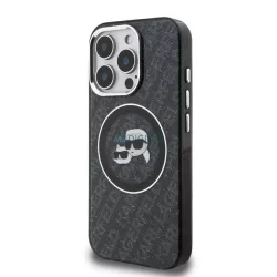   Apple iPhone 16 Pro Max KARL LAGERFELD KLHMP16XHMKBKCHK Magsafe IML Hátlap - Fekete