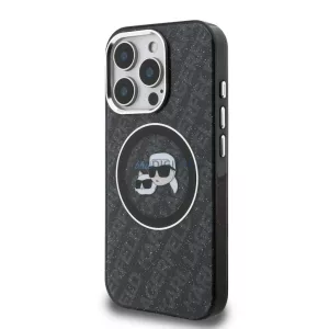 Apple iPhone 16 Pro Max KARL LAGERFELD KLHMP16XHMKBKCHK Magsafe IML Hátlap - Fekete