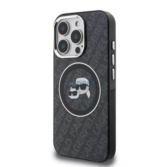 Apple iPhone 16 Pro Max KARL LAGERFELD KLHMP16XHMKBKCHK Magsafe IML Hátlap - Fekete