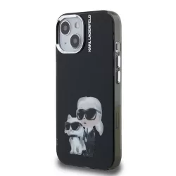   Apple iPhone 15 KARL LAGERFELD KLHMP15SHMKCAQK IML Hátlap - Fekete