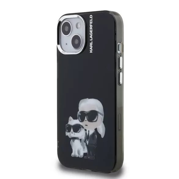 Apple iPhone 15 KARL LAGERFELD KLHMP15SHMKCAQK IML Hátlap - Fekete