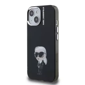 Apple iPhone 15 KARL LAGERFELD KLHMP15SHMKIAQK IML Hátlap - Fekete