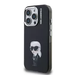   Apple iPhone 15 Pro KARL LAGERFELD KLHMP15LHMKIAQK IML Hátlap - Fekete