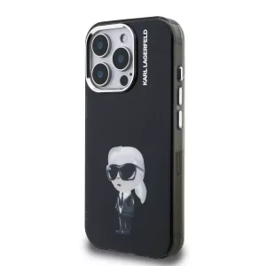 Apple iPhone 15 Pro KARL LAGERFELD KLHMP15LHMKIAQK IML Hátlap - Fekete