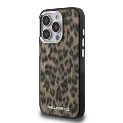   Apple iPhone 15 Pro KARL LAGERFELD KLHMP15LHDLEOICW Magsafe IML Hátlap - Barna