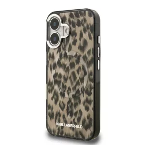 Apple iPhone 16 KARL LAGERFELD KLHMP16SHDLEOICW Magsafe IML Hátlap - Barna